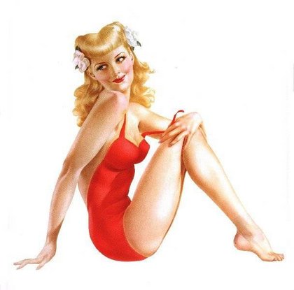 Pin Up Vargas. Although pin up girls had been