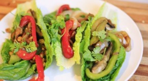 Lo-Cal Spicy Vegan Fajitas
