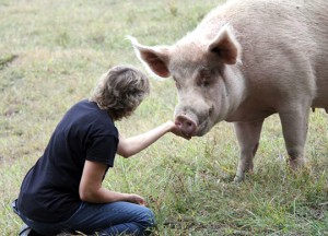 Kathy Stevens and Piggy 1