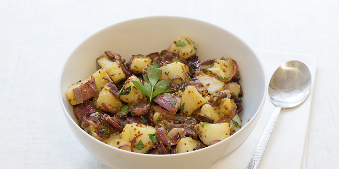 German-Style Potato Salad with Vegan Bacon - Chic Vegan