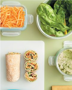 Veggie Hummus Pinwheels from Vegan Meal Prep by JL Fields